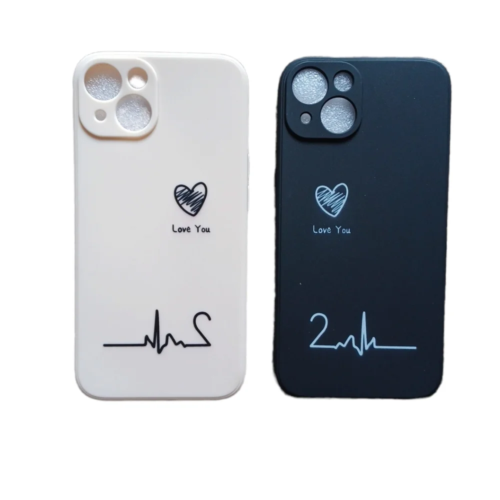 Matching Heart Pattern iPhone 13 Cases